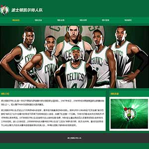 NBA體育運動學生網頁制作 波士頓凱爾特人隊網頁設計期末作品 學生網頁作業代碼