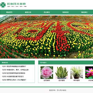 花卉企業(yè)學(xué)生網(wǎng)頁(yè)作業(yè)成品模板三層結(jié)構(gòu)三級(jí)頁(yè)面帶PSD網(wǎng)頁(yè)作業(yè)