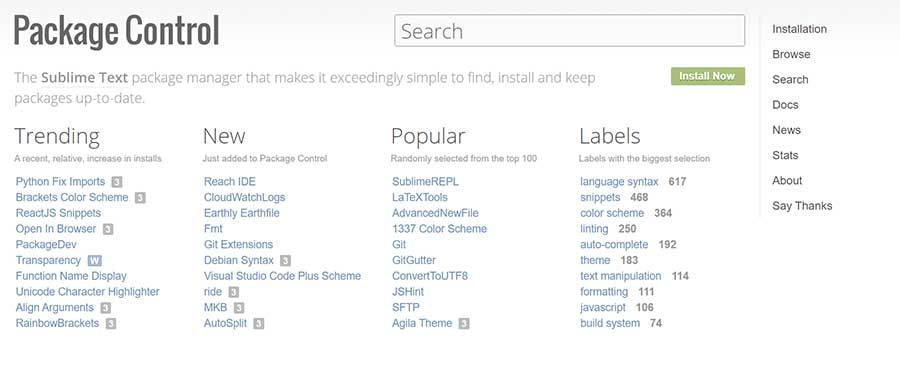 安裝Package Control